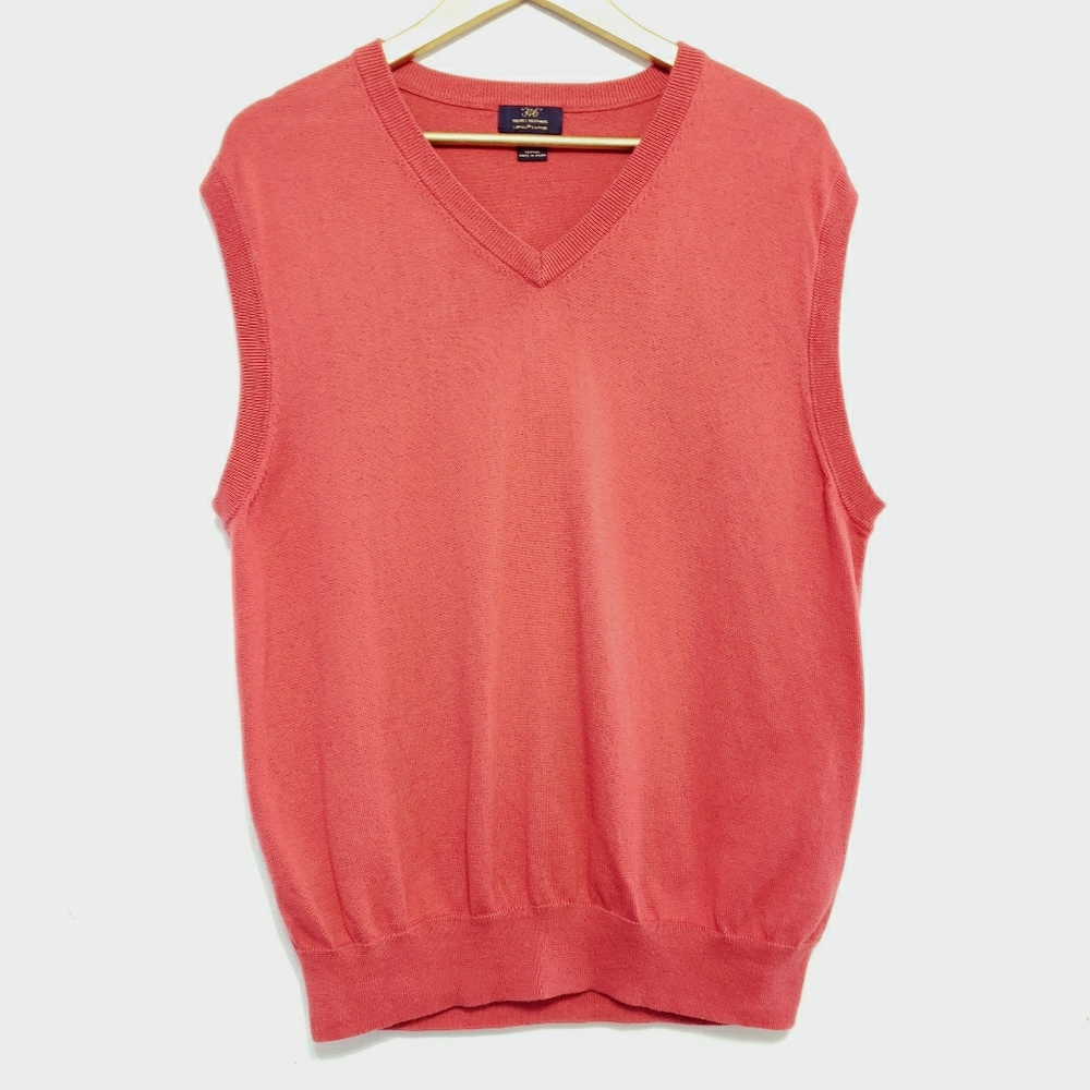 Brooks Brothers Supima Cotton Melon Sweater Vest